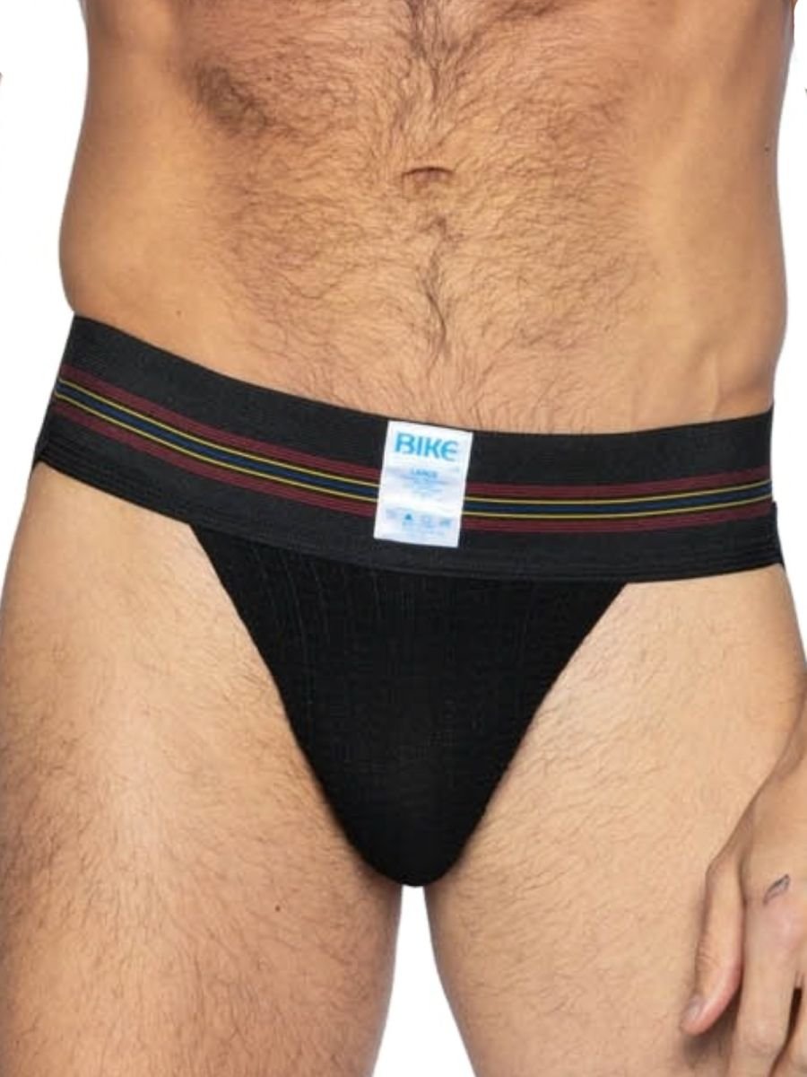 BIKE Athletic Men's Underwear BAS306 Original Number 10 Jockstrap - Color Color Black - Image 2