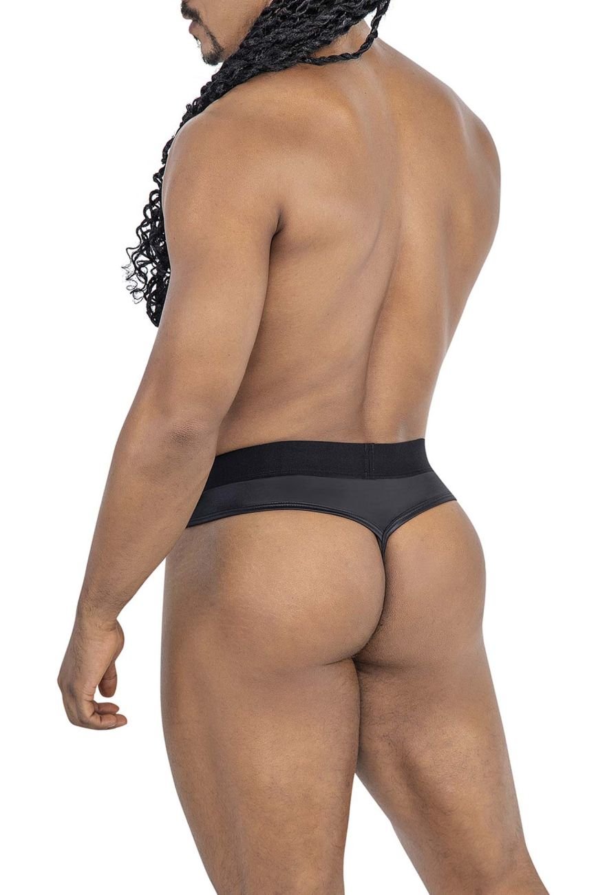 CandyMan Men's Underwear 99781 Protuder Thongs Color Black - Image 3