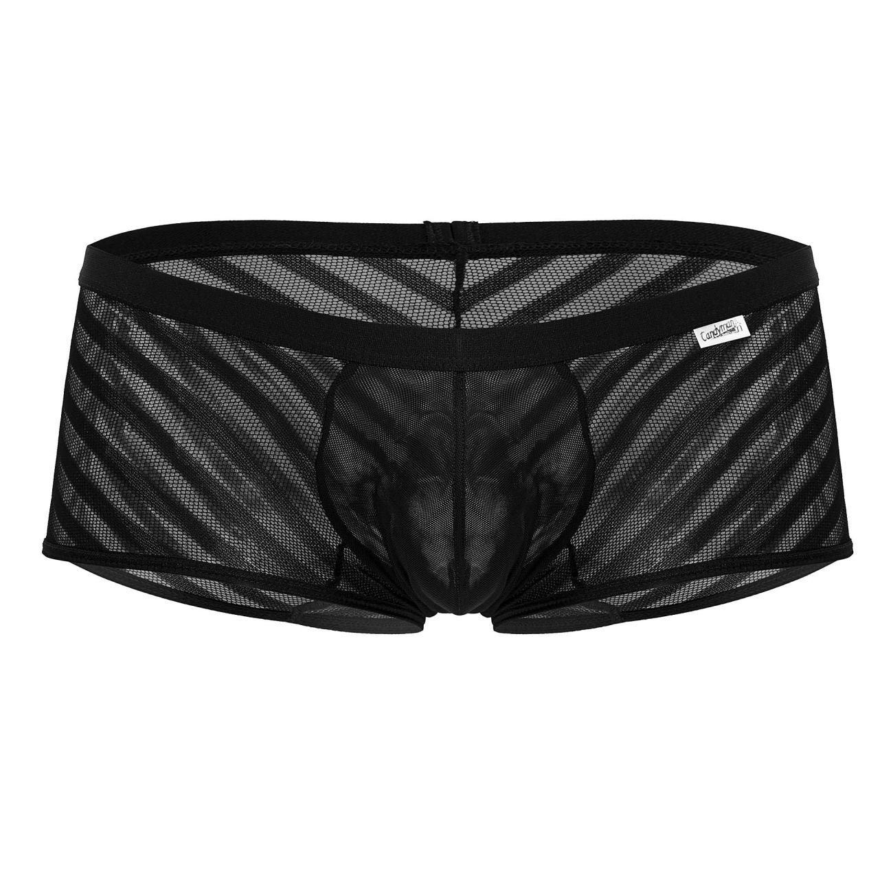 CandyMan Men's Underwear 99790 Mesh Trunks Color Black - Image 5