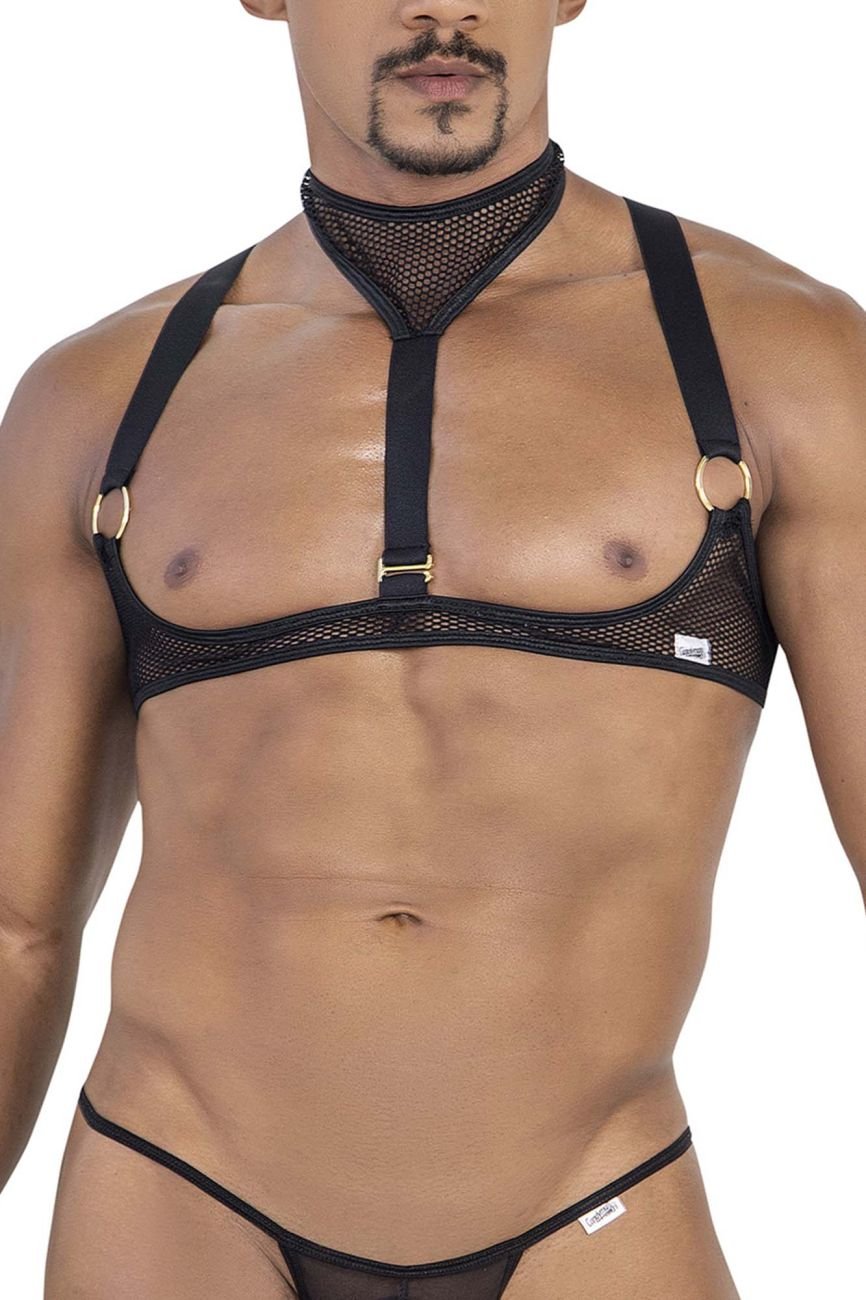 CandyMan Men's Underwear 99809 Mesh Harness Color Black - Image 2