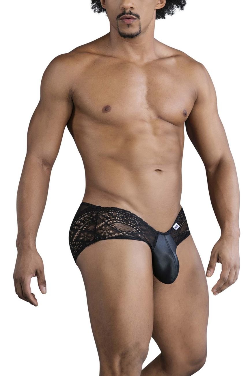 CandyMan Men's Underwear 99863 Lace Briefs Color Black - Image 4