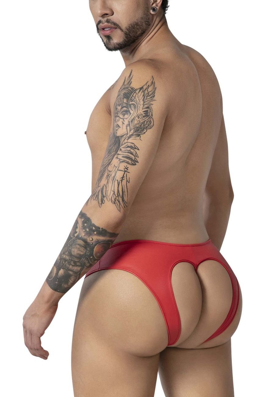 CandyMan 99908 Men's Underwear Heart Briefs Color Red - Image 3