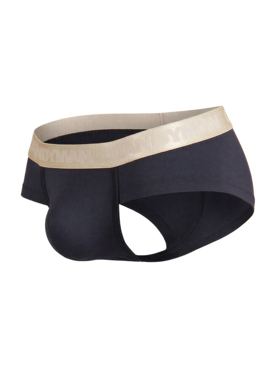 CandyMan 99932 Men's Underwear Sleek Contour Briefs Color Black - Image 15