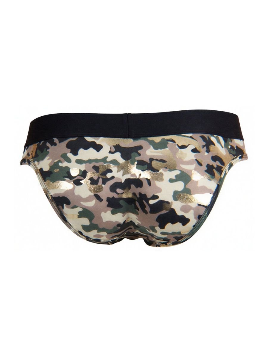 CandyMan 99938 Men's Underwear Contoured Support Low Rise Briefs Color Camo - Image 6