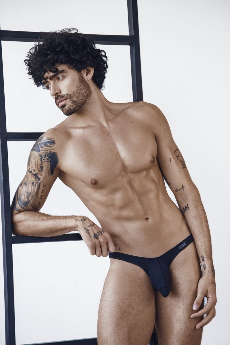 Clever 26216 Men's Underwear Cocuy Minimalist Low Rise Briefs Color Black - Image 9