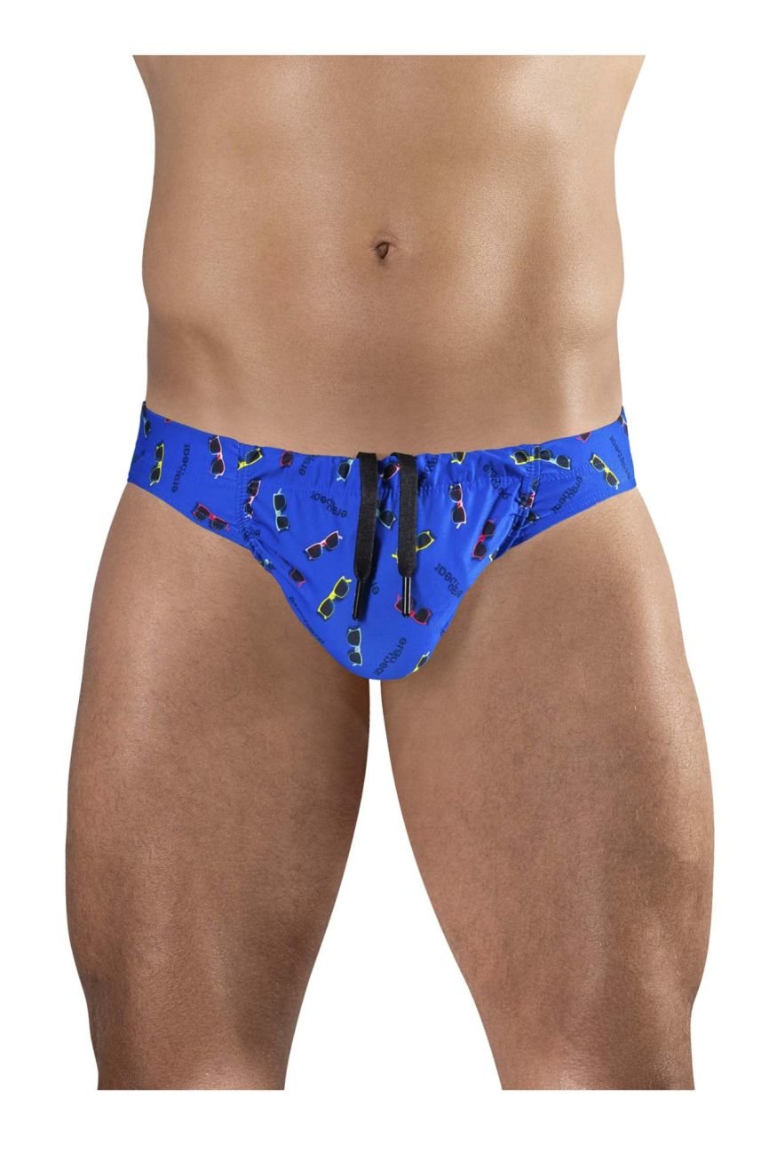 ErgoWear Men's active and swimwear EW1764 FEEL SW Swim Briefs Color Blue-Sunglasses - Image 2