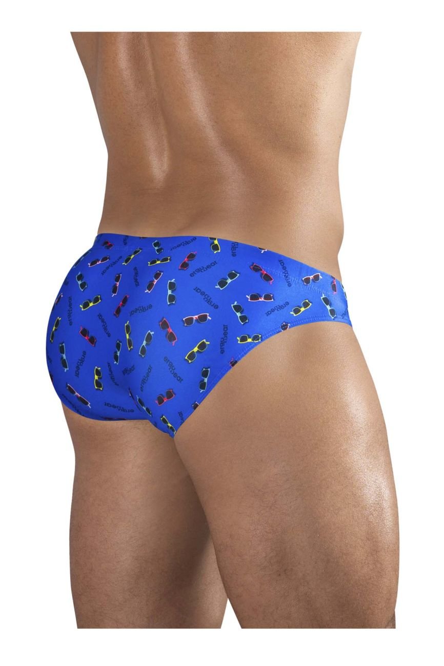 ErgoWear Men's active and swimwear EW1764 FEEL SW Swim Briefs Color Blue-Sunglasses - Image 3