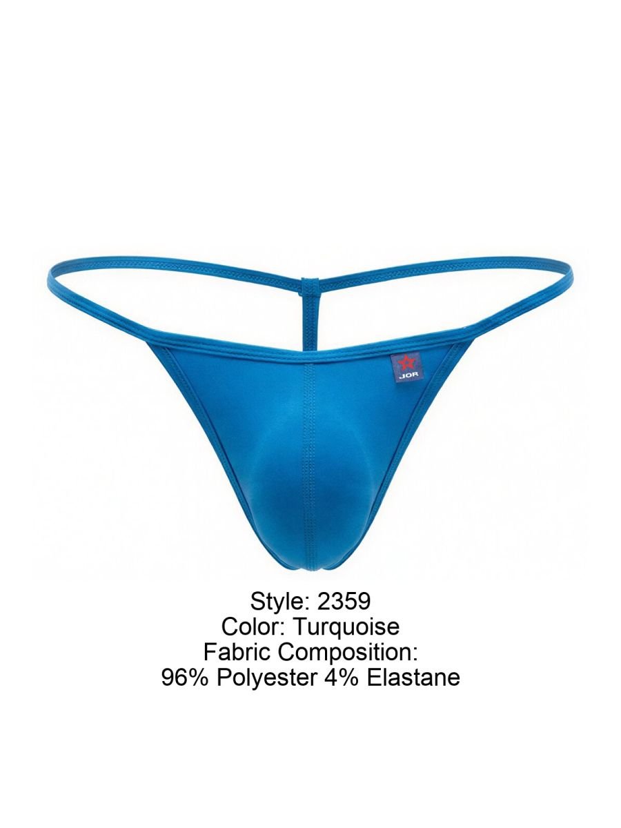 JOR Men's Underwear 2359 Axel G-String Color Turquoise - Image 8