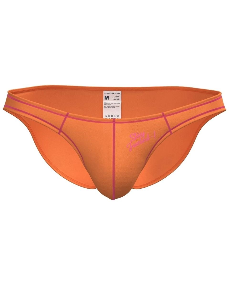 Private Structure EPUS4563 Prime Eutopia Bikini Brief Color Tangerine - Image 5