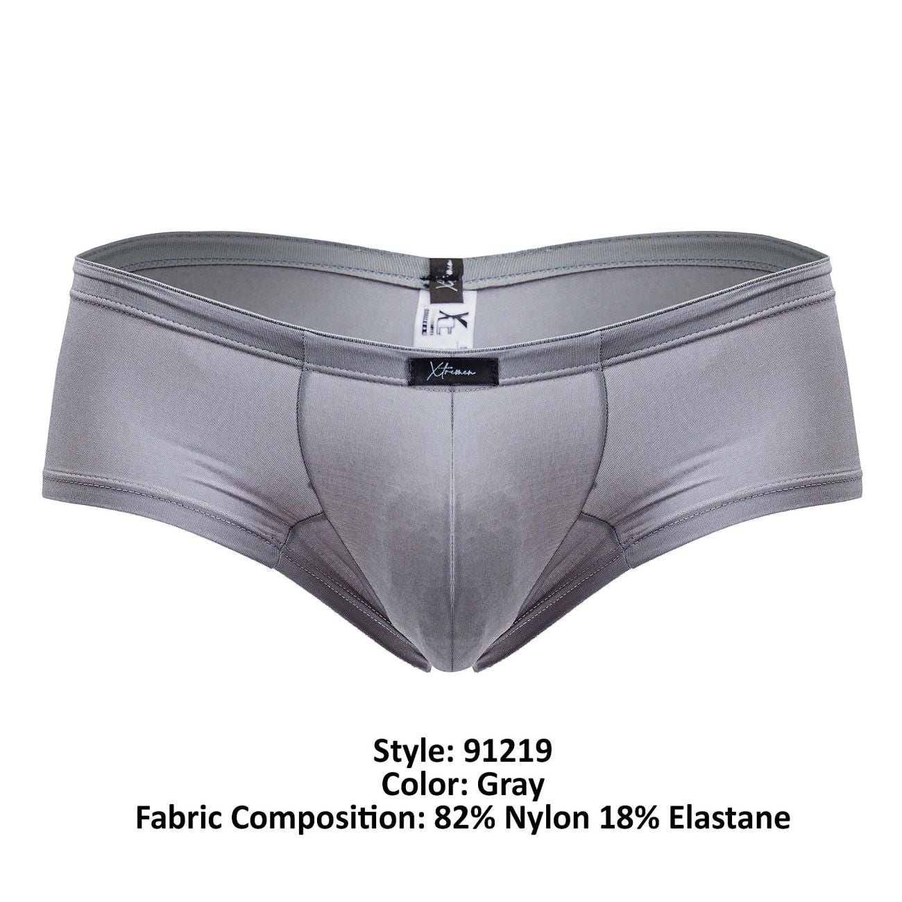 Xtremen Men's Underwear 91219 Microfiber Trunks Color Gray - Image 8