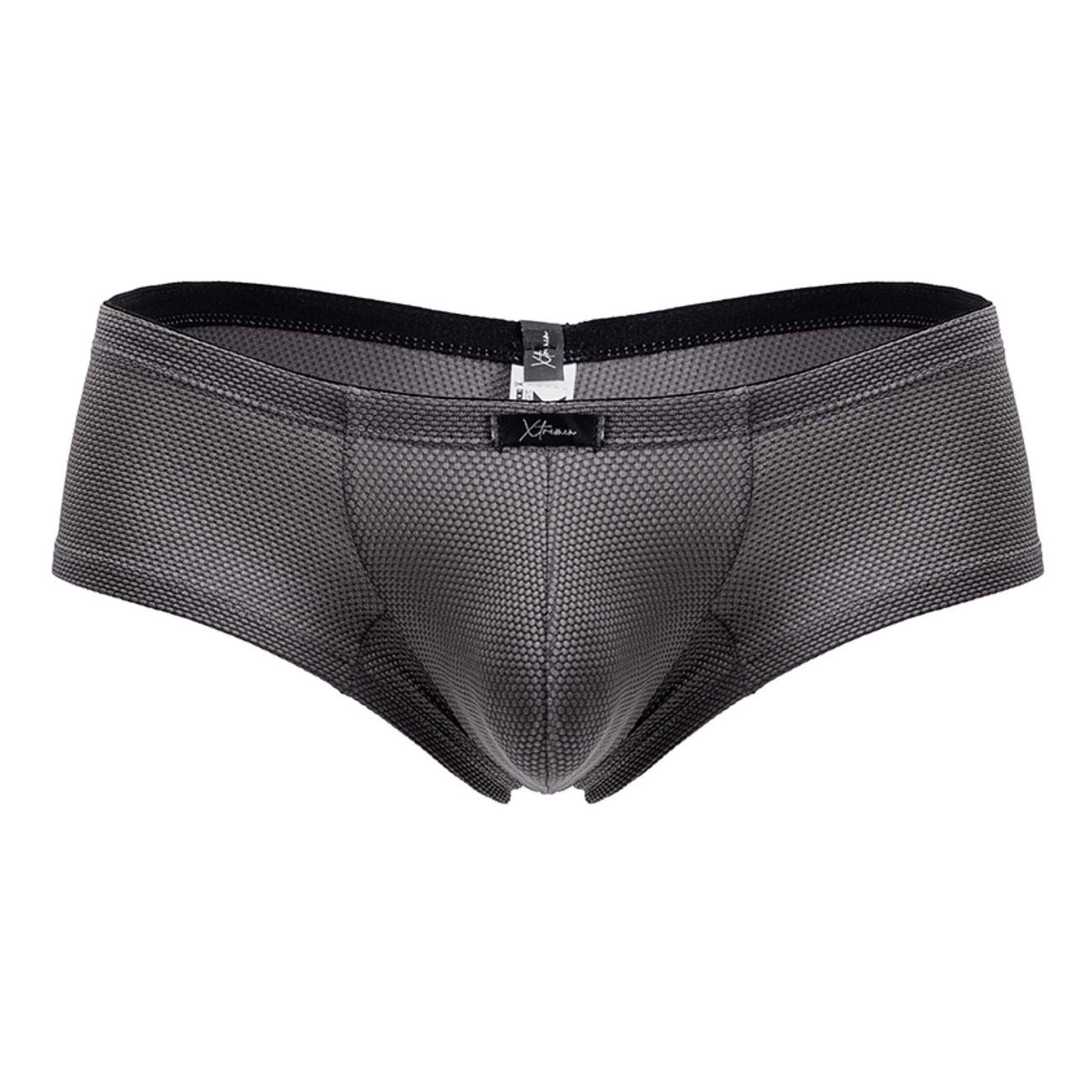 Xtremen Men's Underwear 91225 Microfiber Trunks Color Gray - Image 5