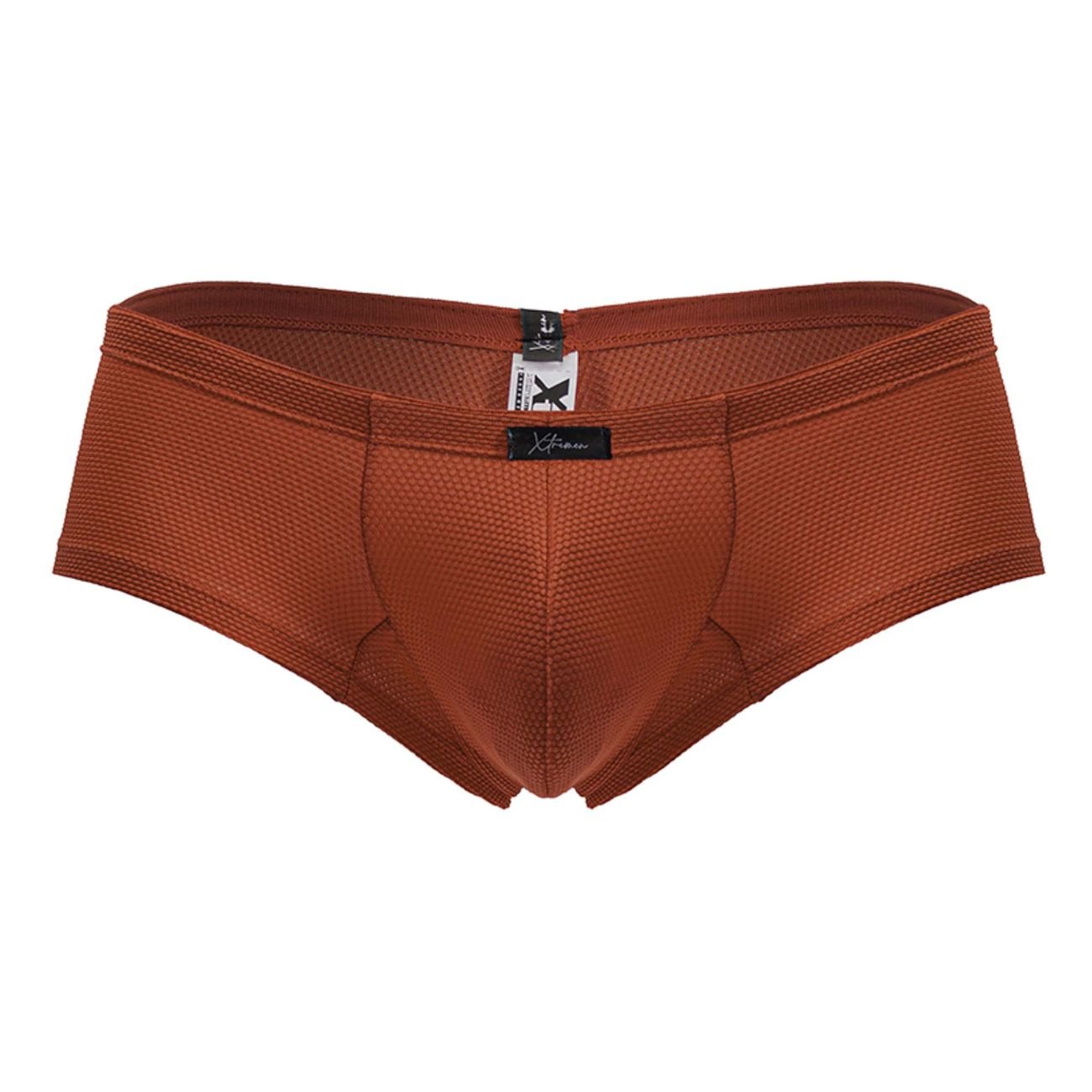 Xtremen Men's Underwear 91225 Microfiber Trunks Color Red - Image 5