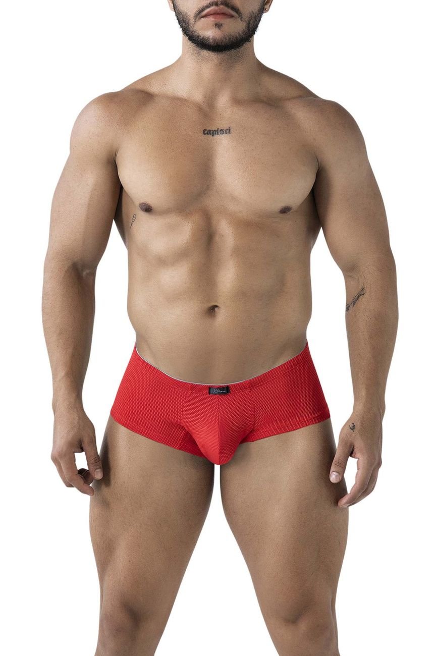 Xtremen Men's Underwear 91225 Microfiber Trunks Color Red - Image 2