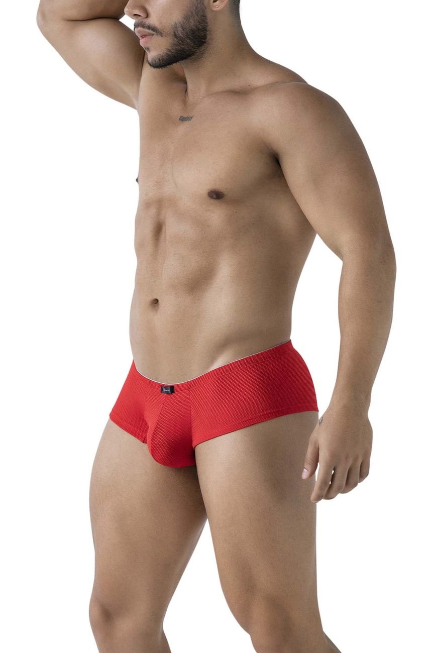 Xtremen Men's Underwear 91225 Microfiber Trunks Color Red - Image 4