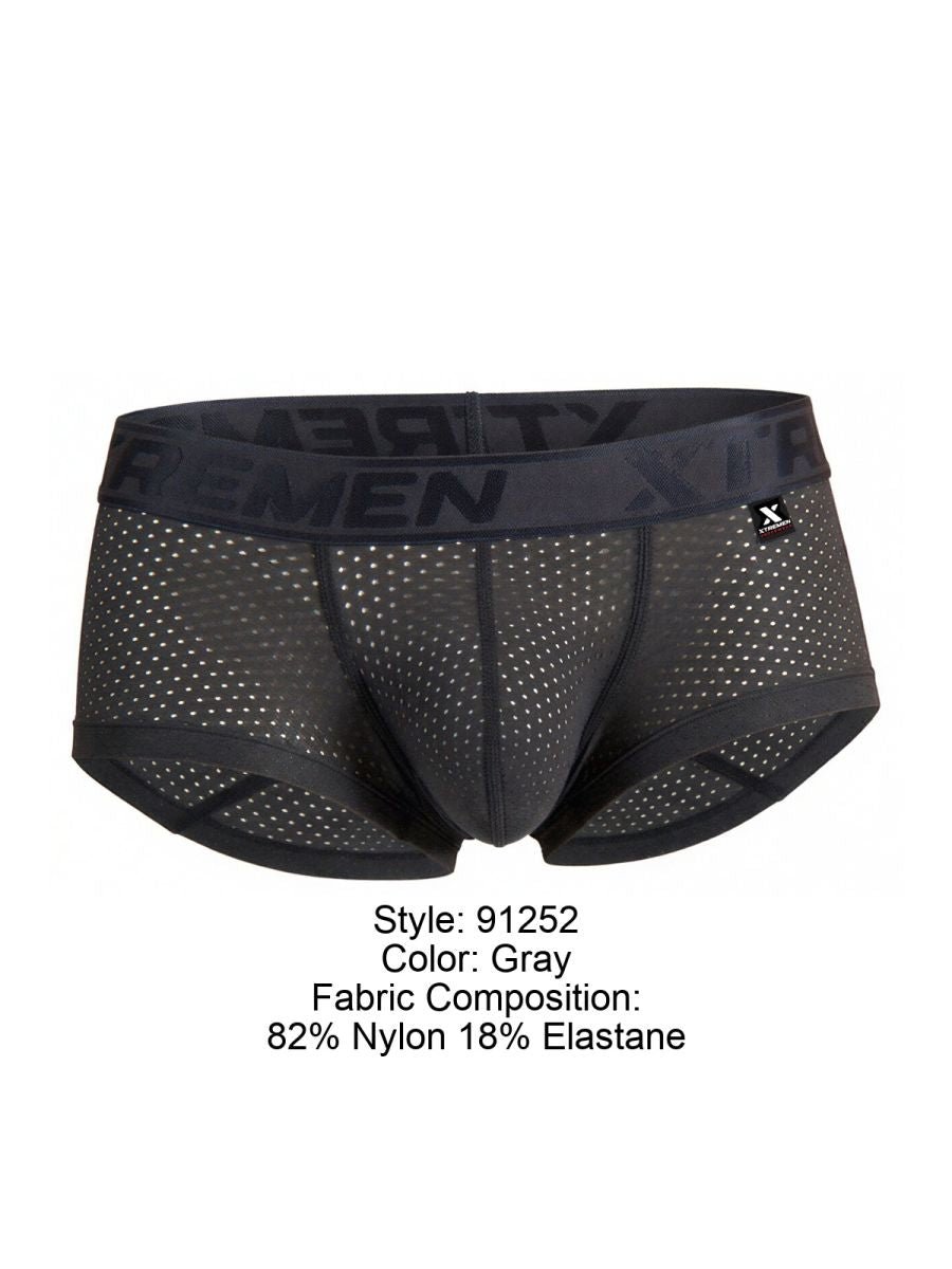 Xtremen 91252 Microfiber Mesh Trunks Color Gray - Image 8