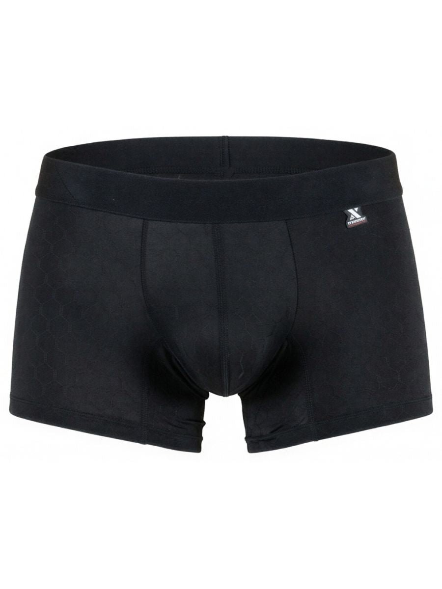 Xtremen 91256 Men's Underwear Sleek Microfiber Boxer Briefs Color Black - Image 5