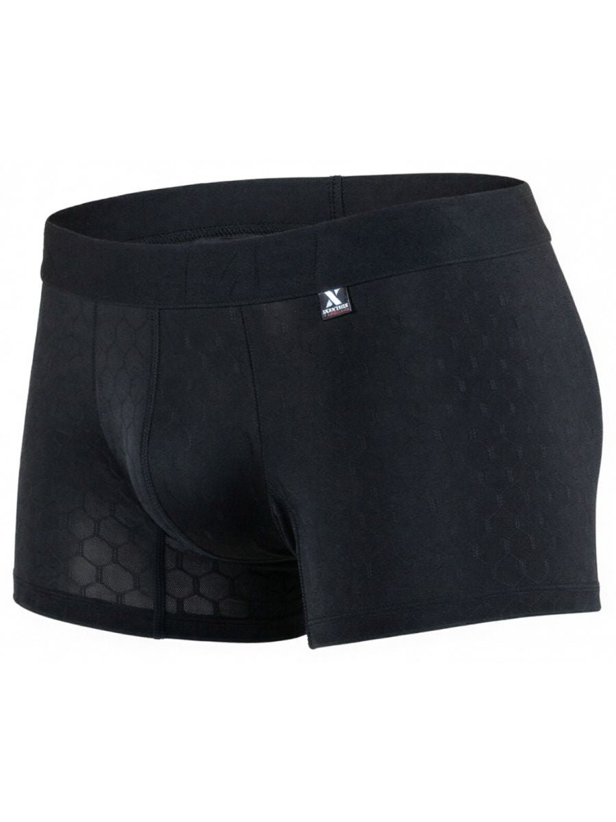 Xtremen 91256 Men's Underwear Sleek Microfiber Boxer Briefs Color Black - Image 7
