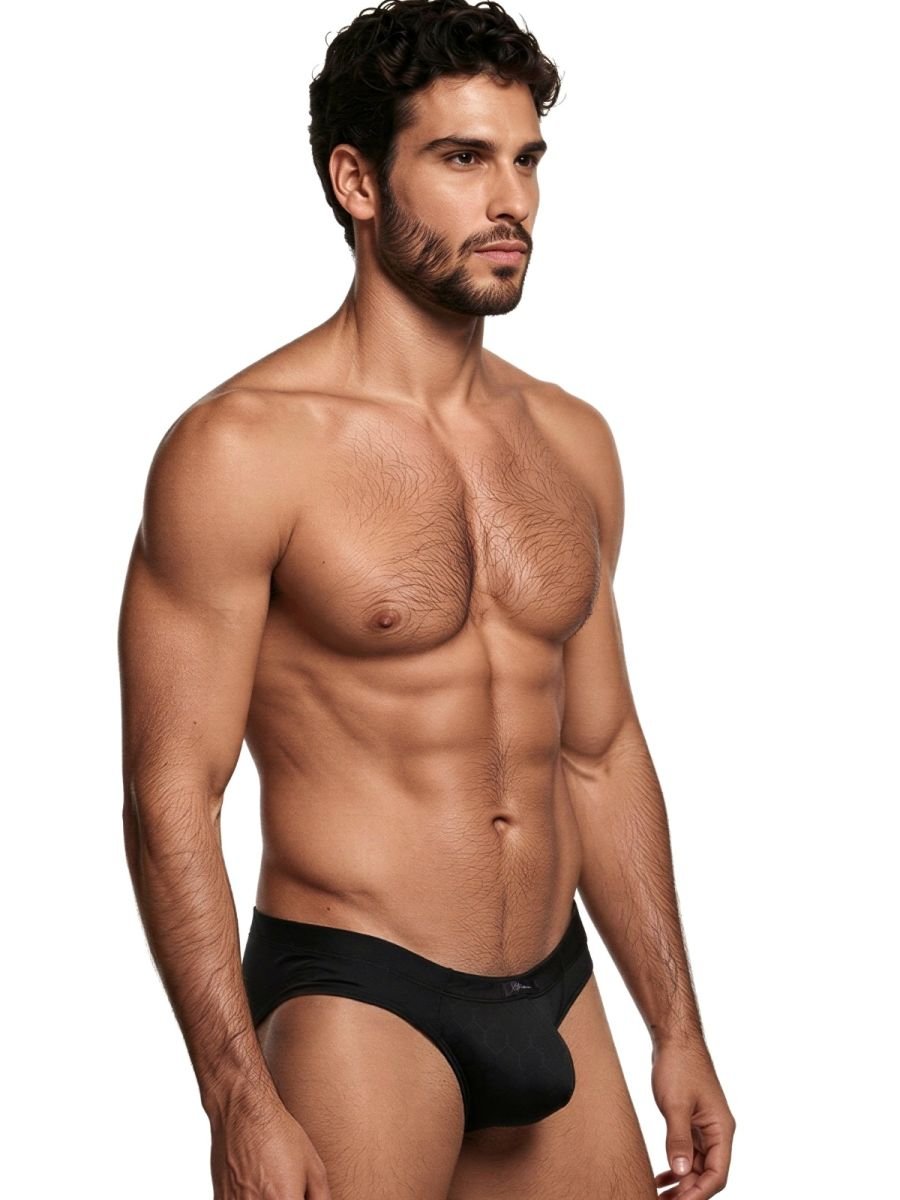 Xtremen 91258 Men's Underwear Sleek Microfiber Briefs Color Black - Image 4